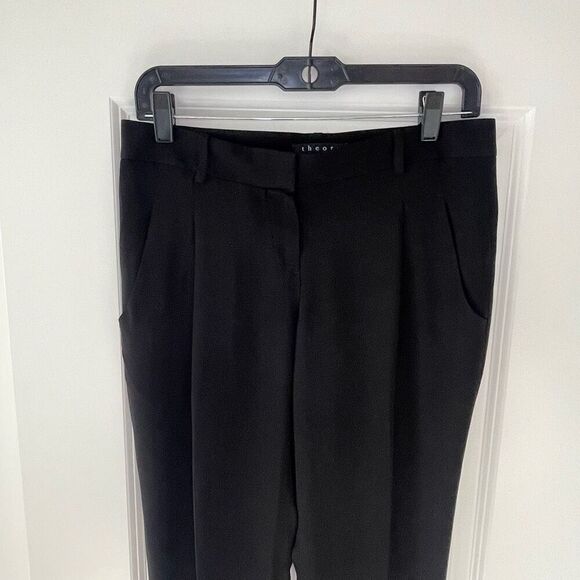 Theory Black Silk Dress Pants size 4 - Picture 5 of 12